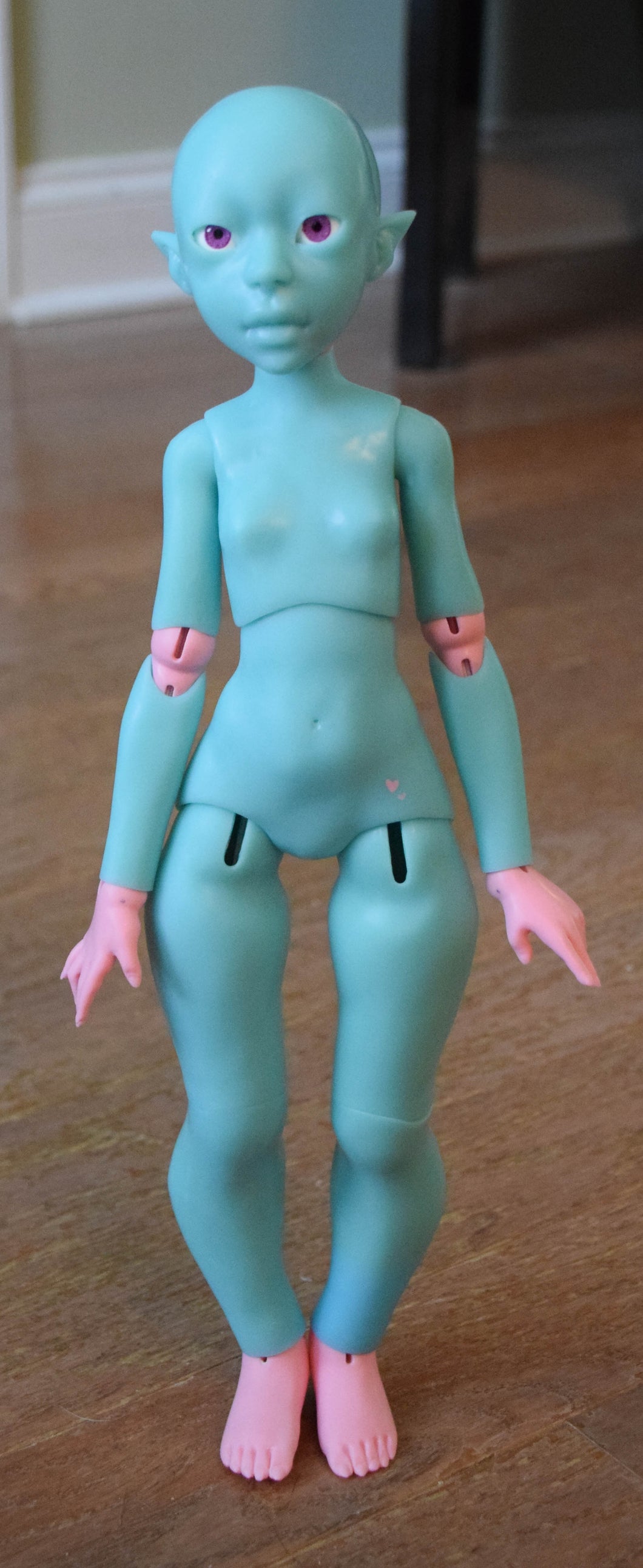 Discounted Aqua and Pink colored Dahlia heart