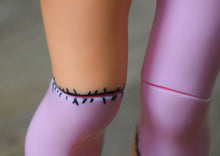 Light Pink, Pink, and Tangerine Orchidaceae with stitch "Tattoos"