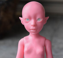 Strawberry and Mint Dahlia with Mint and Lightning Bolt "Tattoo"