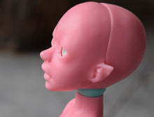 Strawberry and Mint Dahlia with Mint and Lightning Bolt "Tattoo"