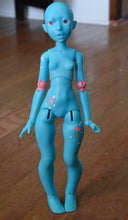 Aqua Freesia with Lightning and Stars "Tattoos"