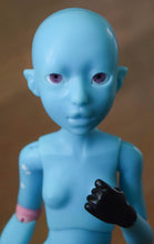 Aqua Freesia with Lightning and Stars "Tattoos"