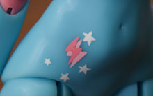 Aqua Freesia with Lightning and Stars "Tattoos"