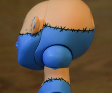 Blue and Tangerine Orchidaceae with stitch "Tattoos"