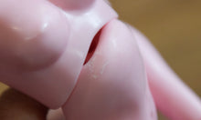 DISCOUNTED Cattleya color light Pink with heart "tattoos"