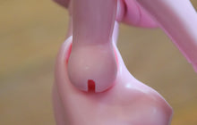 DISCOUNTED Cattleya color light Pink with heart "tattoos"