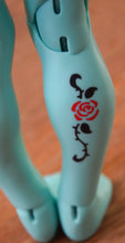 Discounted Mint Orchidaceae with Rose vines and Bat wings "Tattoos"